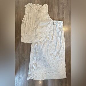 Zara silver shimmer set